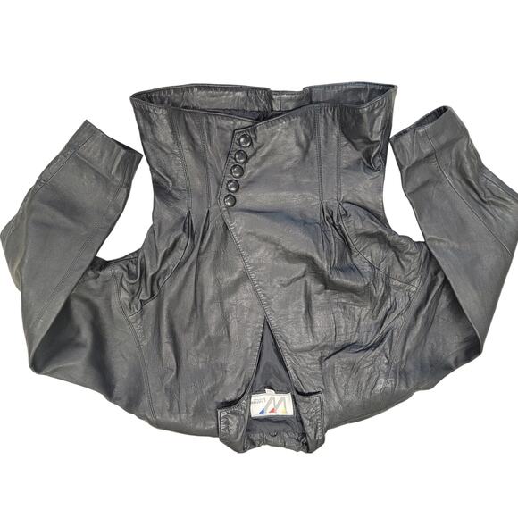 Authentic Vintage Black Leather Jacket - Picture 10 of 14